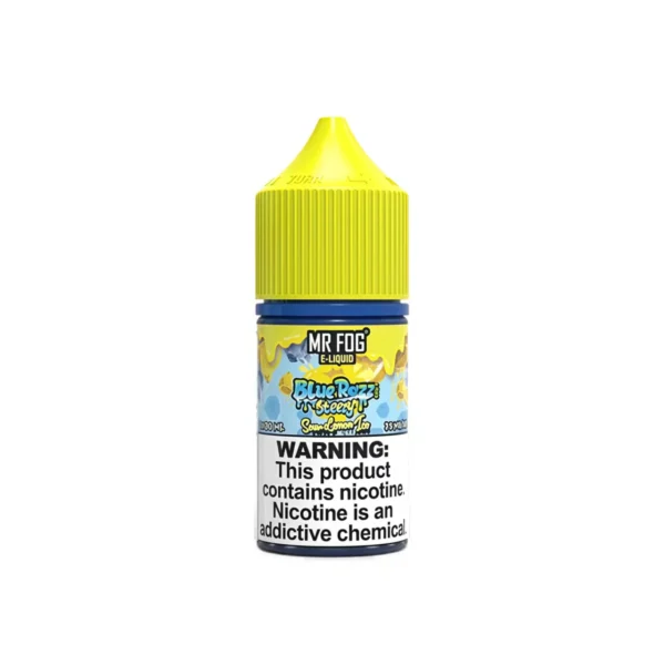 Sour Lemon Ice Mr Fog Blue Razz Steezy Salt