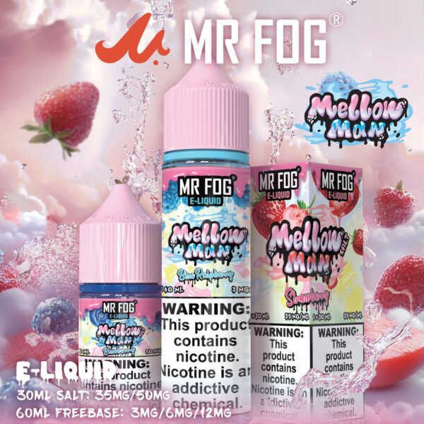 BLUE RASPBERRY - MR FOG MELLOW MAN SALT E LIQUID JUICE 30ML