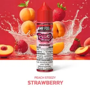 Strawberry Mr Fog E-Liquid Peach Steezy