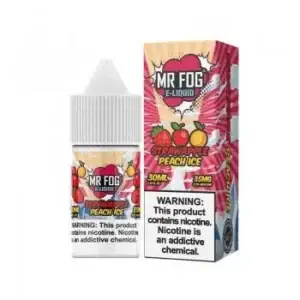 Strawapple Peach Ice - Mr Fog Synthetic Nicotine Salt E-Liquid - 30ml
