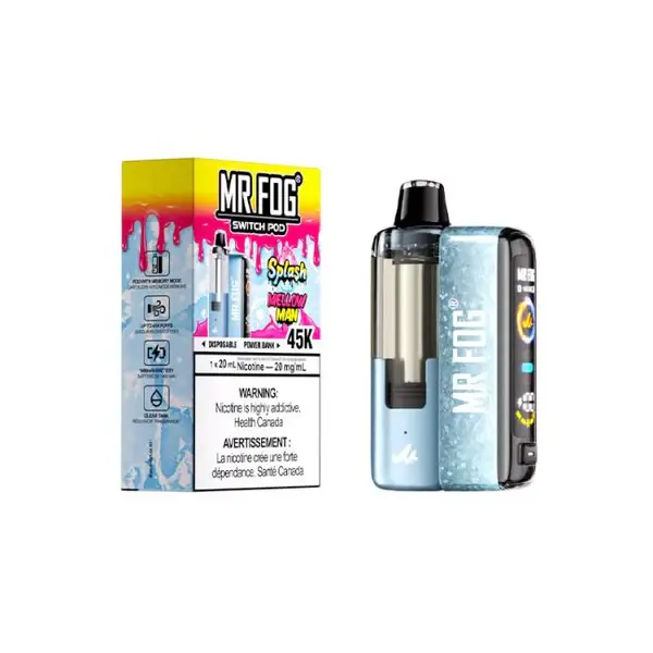 Mellow Man Splash Edition Mr Fog Switch Pod Vape Kit- 45,000 Puffs 1 Mellow Man Splash Edition Mr Fog Switch Pod Vape Kit