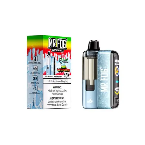 Sour Watermelon Splash Edition Mr Fog Switch Pod Vape Kit- 45,000 Puffs 1 Sour Watermelon Splash Edition Mr Fog Switch Pod Vape Kit