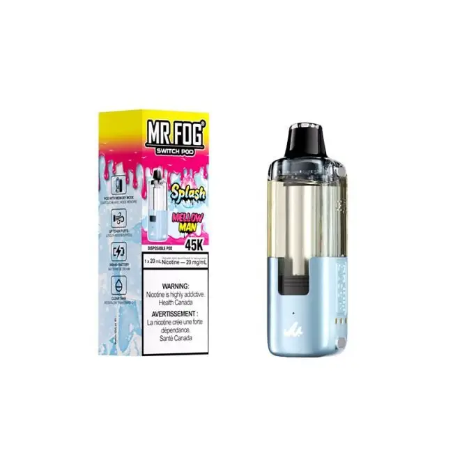 Mellow Man (Splash Edition) Mr Fog Switch 45000 Puffs Disposable Vape - Pods Only 1 Mellow Man (Splash Edition) Mr Fog Switch 45000 Puffs