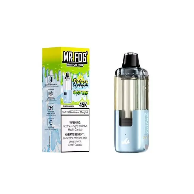 Blaze Dew (Splash Edition) Mr Fog Switch 45000 Puffs Disposable Vape - Pods Only 1 Blaze Dew (Splash Edition) Mr Fog Switch 45000 Puffs